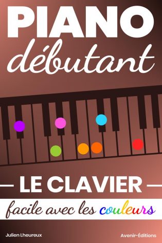 Piano Débutant. Le clavier facile avec les couleurs